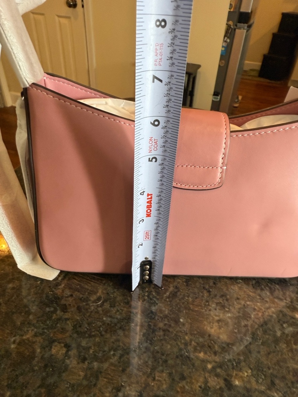 Coach Eliza Rose Pink Leather Shoulder Bag with Silver-Tone Clasp - Picture 9 of 15